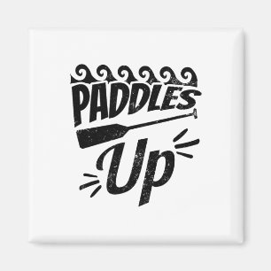 Paddles Up Design Dragon Boat Magneet
