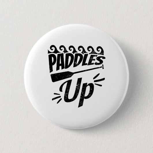 Paddles Up Design Dragon Boat Ronde Button 5,7 Cm (Voorkant)