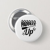 Paddles Up Design Dragon Boat Ronde Button 5,7 Cm (Voorkant /achterkant)