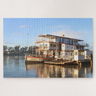 Paddlesteamer, vroege ochtend, Mannum Legpuzzel