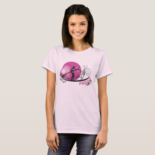PaddleSurFIT wordt roze T-shirt (Voorkant volledig)