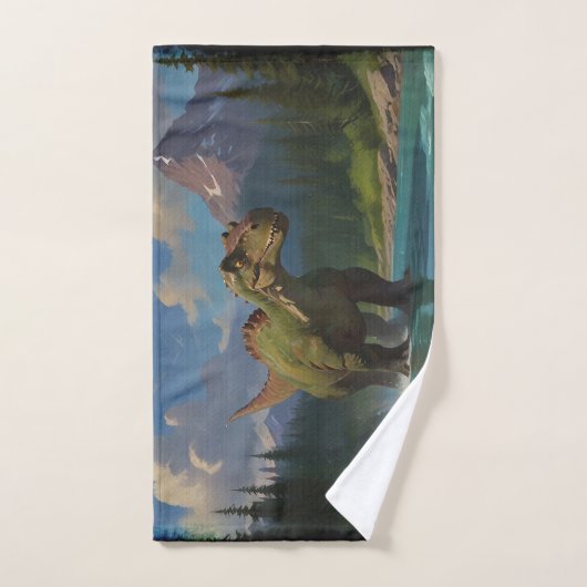 Paddling Brontosaurus & River Fun Bad Handdoek (Handdoek)