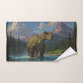 Paddling Brontosaurus & River Fun Bad Handdoek (Handdoek)