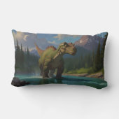 Paddling Brontosaurus & River Fun Kussen (Achterkant)