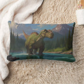 Paddling Brontosaurus & River Fun Kussen (Deken)