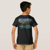 Paddling Brontosaurus & River Fun T-shirt (Achterkant volledig)