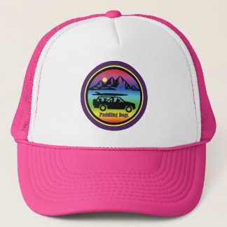 Paddling Dogs Pink Trucker Hat Pet