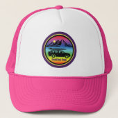 Paddling Dogs Pink Trucker Hat Trucker Pet (Voorkant)
