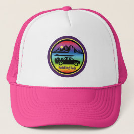 Paddling Dogs Pink Trucker Hat Trucker Pet