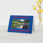 **PADDLING DOOR OM U EEN HAPPY BIRTHDAY TE WENSEN* KAART (Gele Bloem)