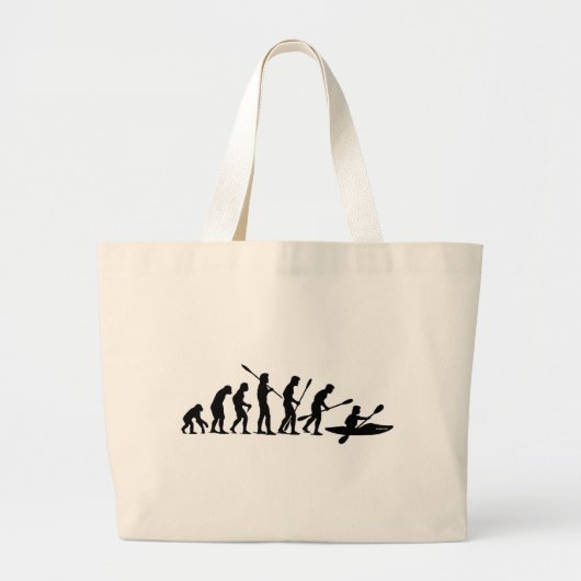 Paddling Evolution (kayak) Grote Tote Bag (Voorkant)