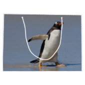 Paddling Gentoo Geschenktas Groot Cadeauzakje (Achterkant)