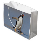 Paddling Gentoo Geschenktas Groot Cadeauzakje (Achterkant Gekanteld)