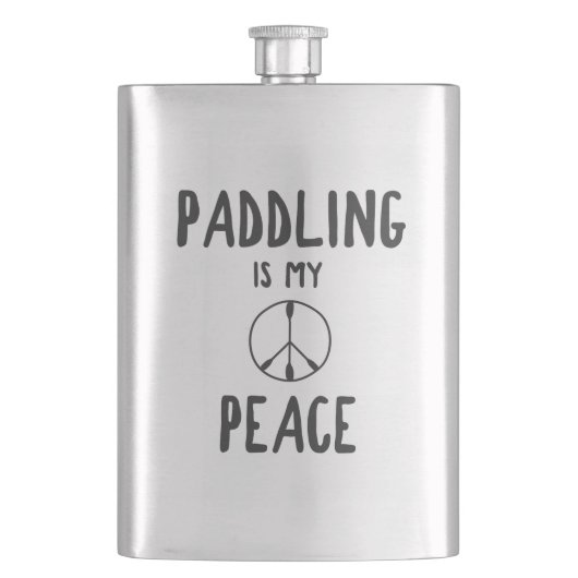 Paddling is mijn vrede flacon (Voorkant)