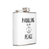 Paddling is mijn vrede heupfles (Rechts)