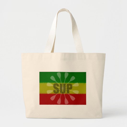 Paddling opstaan, Paddle Twirl Grote Tote Bag (Voorkant)