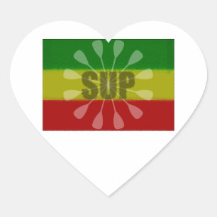 Paddling opstaan, Paddle Twirl Hart Sticker