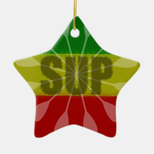 Paddling opstaan, Paddle Twirl Keramisch Ornament