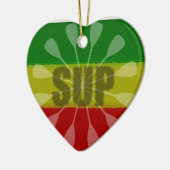 Paddling opstaan, Paddle Twirl Keramisch Ornament (Links)