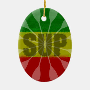 Paddling opstaan, Paddle Twirl Keramisch Ornament