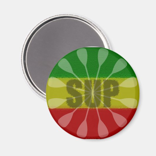 Paddling opstaan, Paddle Twirl Magneet (Voorkant / Achterkant)