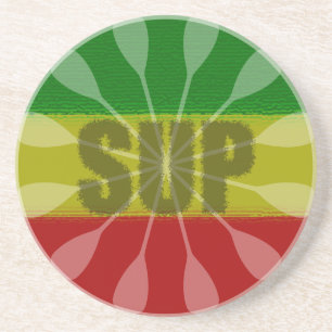 Paddling opstaan, Paddle Twirl Zandsteen Onderzetter