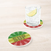 Paddling opstaan, Paddle Twirl Zandsteen Onderzetter (Zijkant)