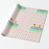 Paddling Pool Wrapping Paper Cadeaupapier (Uitgerold)