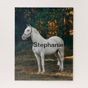 Paddock en paardenliefhebber van boerderijen, dier legpuzzel