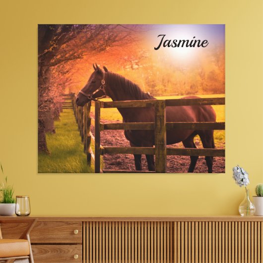 Paddock Personalized Canvas Afdruk (Insitu (Woonkamer))