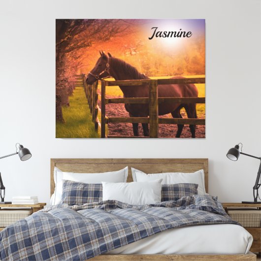 Paddock Personalized Canvas Afdruk (Insitu (Slaapkamer))