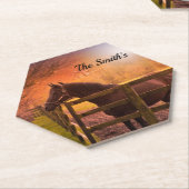 Paddock Personalized Kartonnen Onderzetters (Schuin)