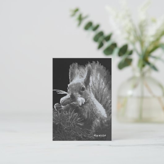 Paddy Cake, Eekhoorn Bladwijzer Notitiekaartje (Staand voorkant)