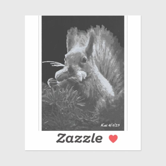 Paddy Cake, Eekhoorn Sticker (Vel)