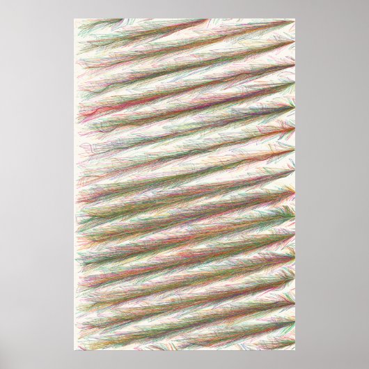 Paddy Fields Patroon  Poster (Voorkant)