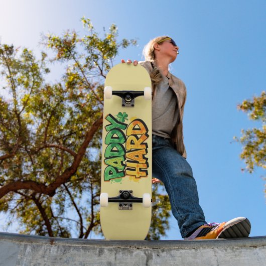 Paddy Hard St. Patrick's Day Persoonlijk Skateboard (Buiten 1)