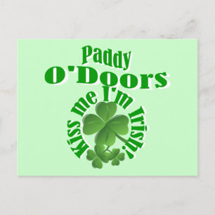 Paddy O'Doors, grappige Ierse naam Briefkaart