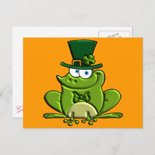 Paddy O'Frog Briefkaart (Voorkant / Achterkant)