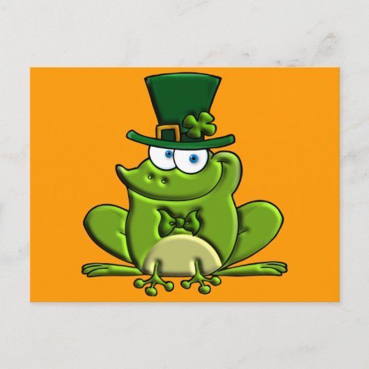 Paddy O'Frog Briefkaart (Voorkant)