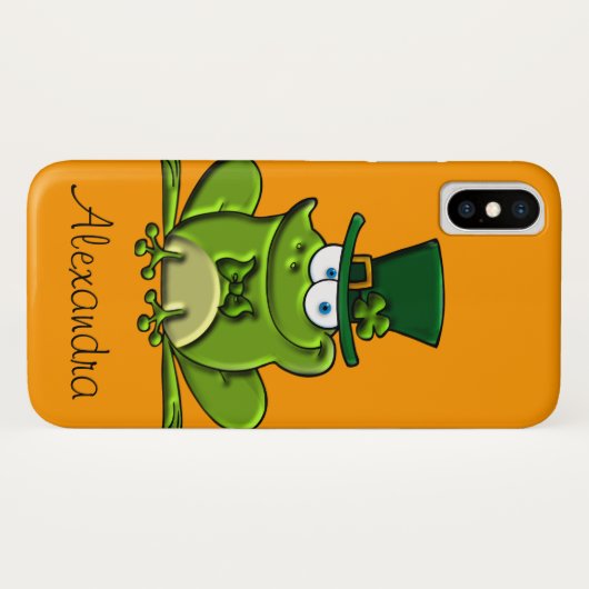 Paddy O'Frog Case-Mate iPhone Case (Achterkant (horizontaal))