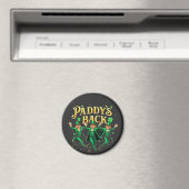 Paddy's Back Funny St Patrick's Day Trump-onderste Magneet (Insitu (Vaatwasser))