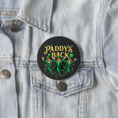 Paddy's Back Funny St Patrick's Day Trump-onderste Ronde Button 7,6 Cm (In situ)