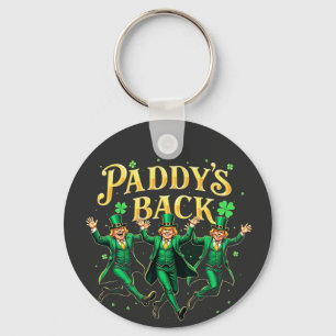 Paddy's Back Funny St Patrick's Day Trump-onderste Sleutelhanger