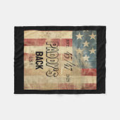 Paddy's Back Funny Trump2 Fleece Deken (Voorkant (Horizontaal))