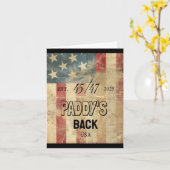 Paddy's Back Funny Trump2 Kaart (Gele Bloem)