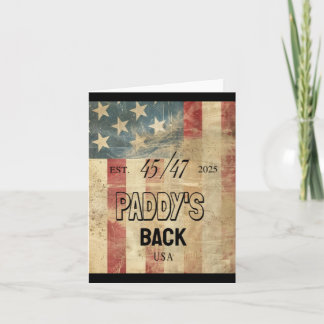 Paddy's Back Funny Trump2 Kaart