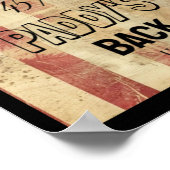 Paddy's Back Funny Trump2 Poster (Hoek)