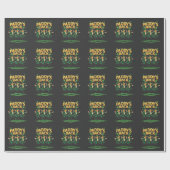 Paddy's Back Funny Trump St Patrick Day Leopard Cadeaupapier (Vlak)