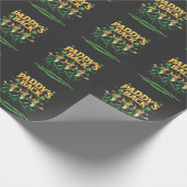 Paddy's Back Funny Trump St Patrick Day Leopard Cadeaupapier (Hoek)