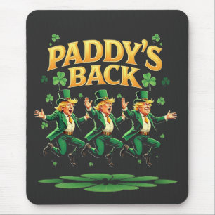 Paddy's Back Funny Trump St Patrick Day Leopard Muismat